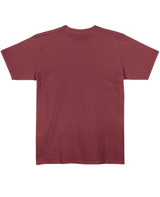 Maroon Regular Fit T-shirt Back Design