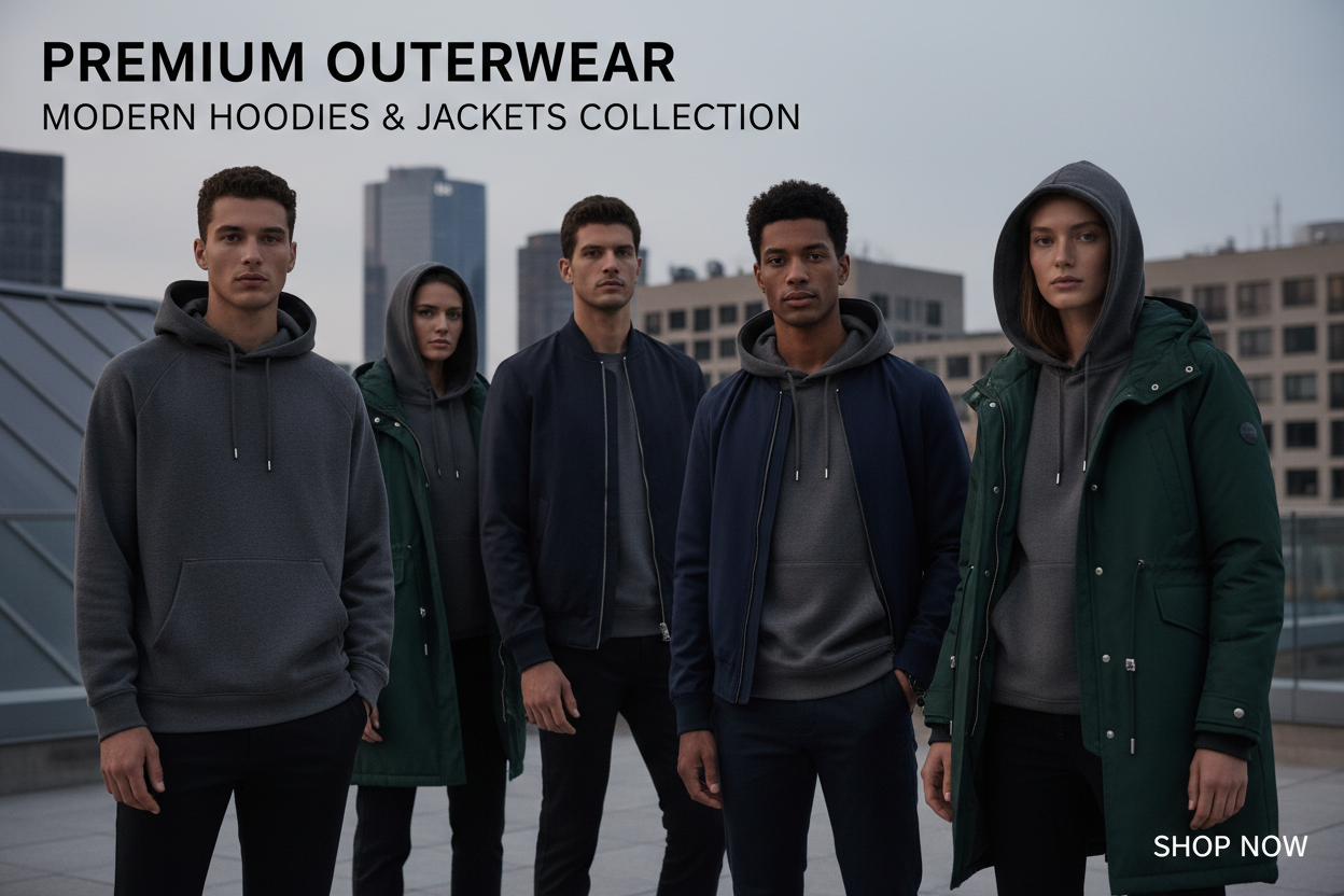 Modern Hoodies & Jackets | Premium Quality Outerwear | TeeArt