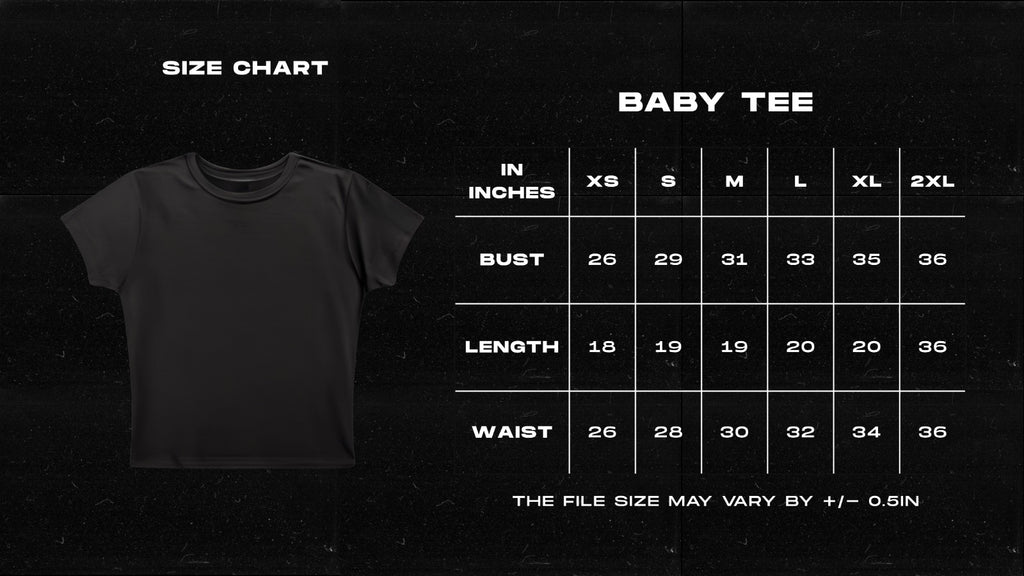 White Baby Tee  190 GSM