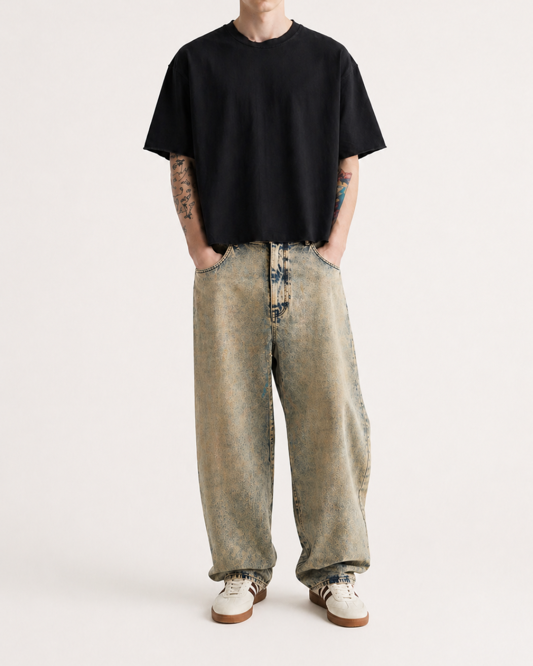 Vintage Black Boxy Fit T-shirt