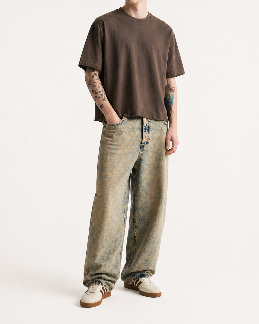 Premium Quality Brown Boxy Fit T-shirt