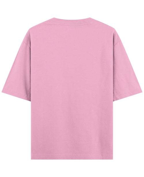 Baby Pink Oversized T-Shirt Back Design