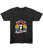Black Regular Fit T-shirt Front Design