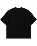 Black waffle boxy fit Back Design