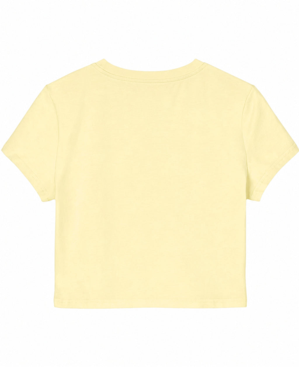 Butter Yellow Baby Tee Back Design