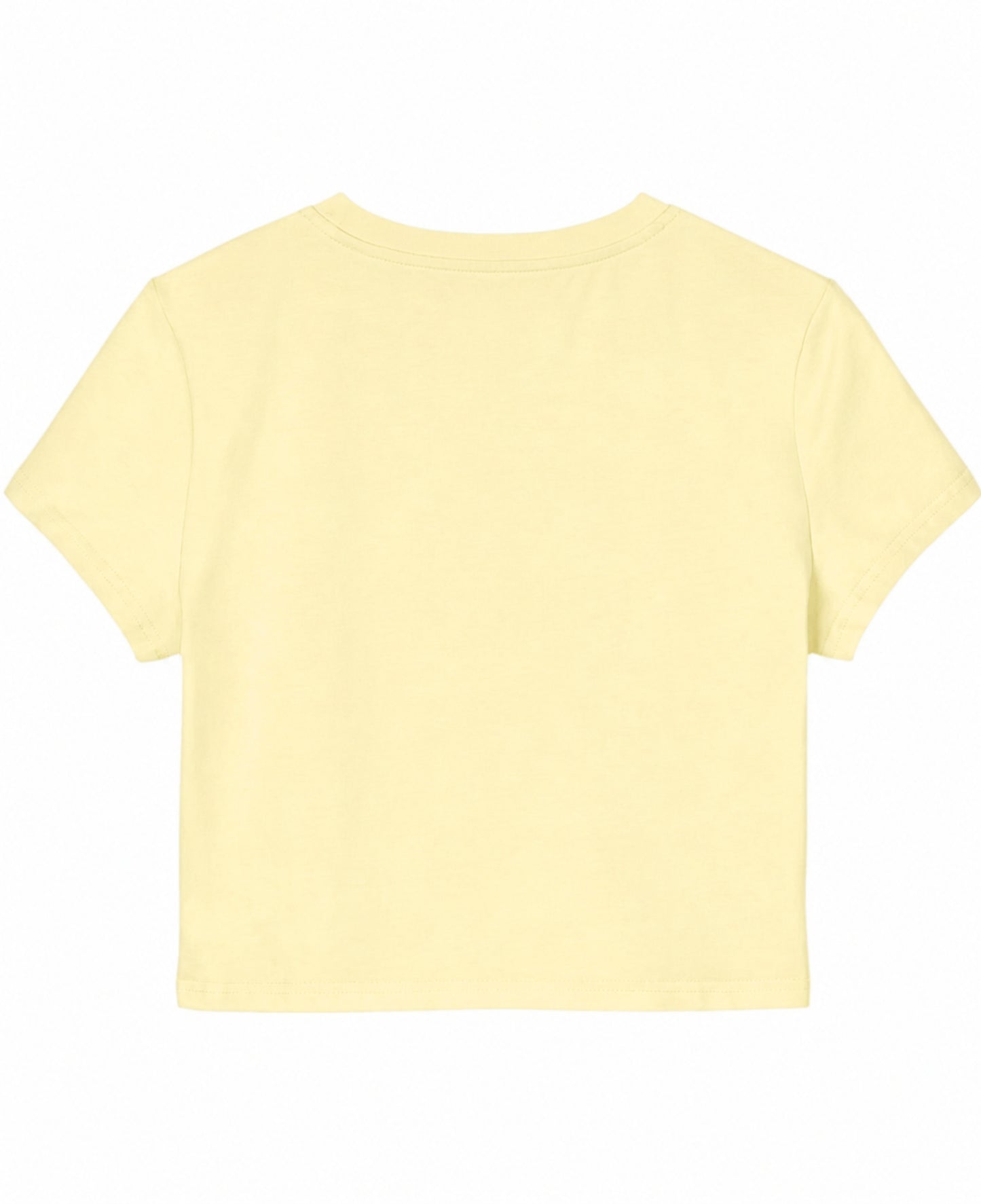 Butter Yellow Baby Tee Back Design