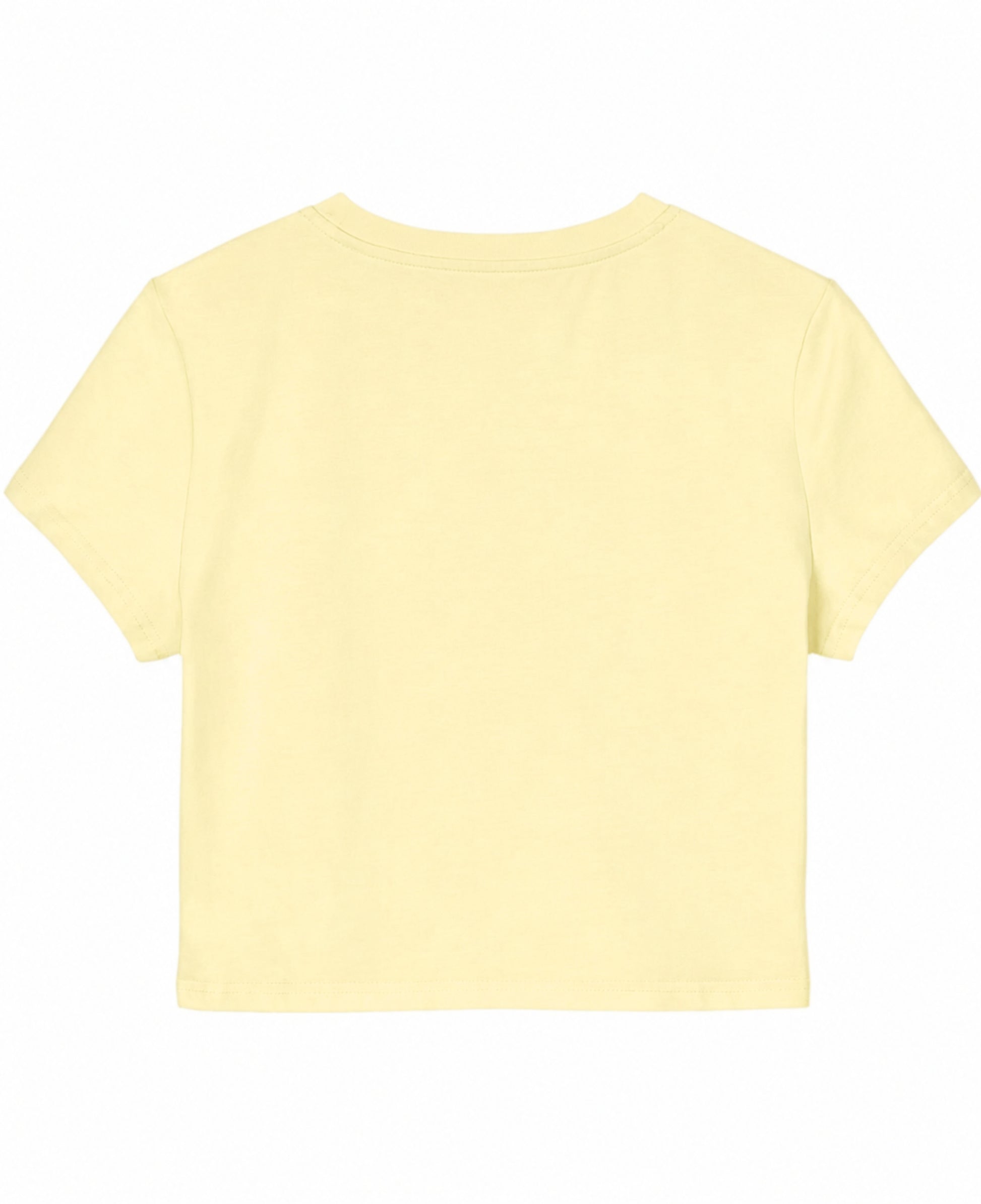 Butter Yellow Baby Tee Back Design