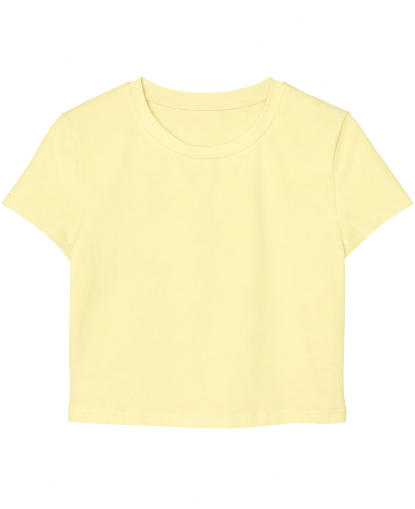 Butter Yellow Baby Tee Front Design