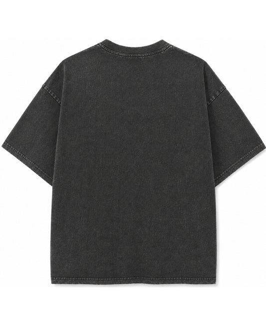 Vintage Fade Wash Oversized T-shirt Back Design