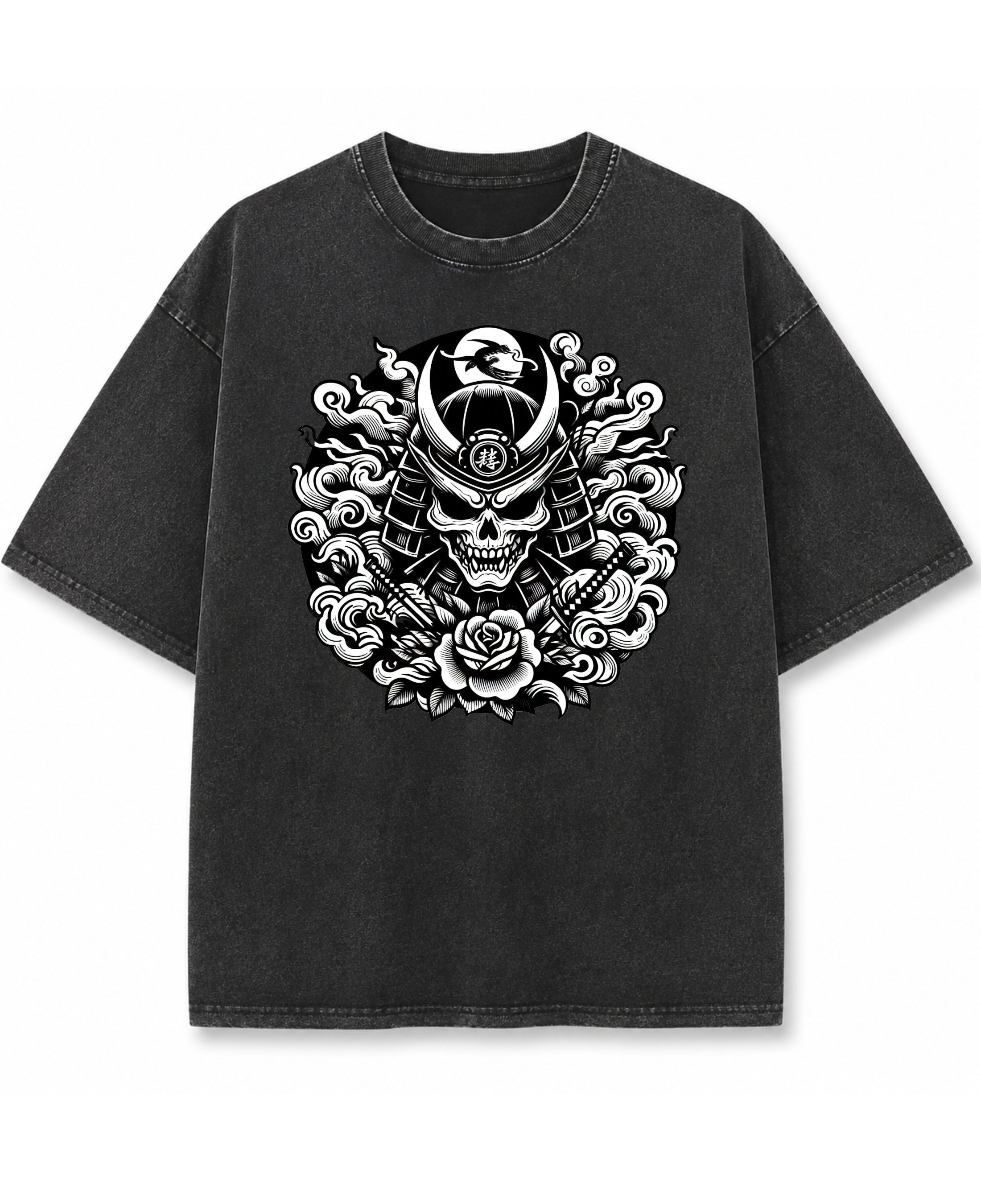 Vintage Fade Wash Oversized T-shirt Front Design