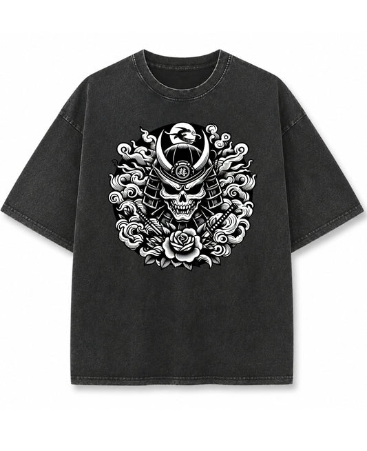 Vintage Fade Wash Oversized T-shirt Front Design