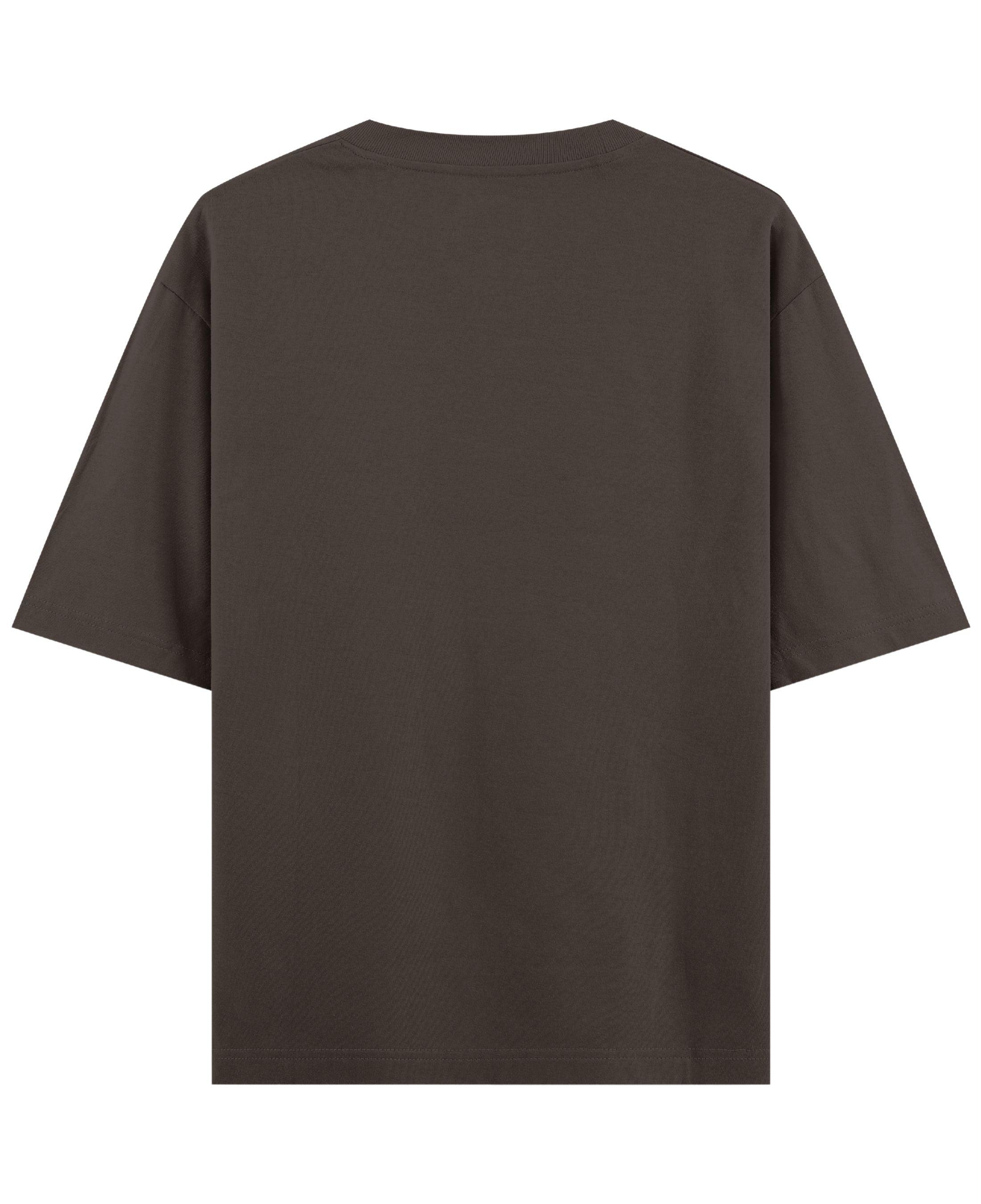 Coffee Oversized T-Shirt Back Design