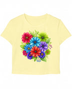 Butter Yellow Baby Tee Front Design