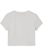 White Baby Tee Back Design