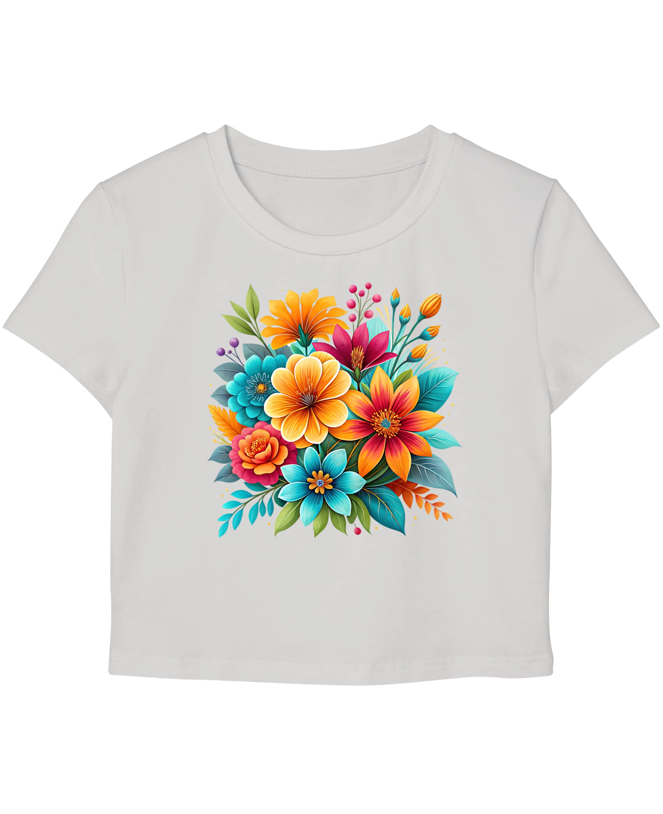 White Baby Tee Front Design