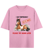 Baby Pink Oversized T-Shirt Front Design