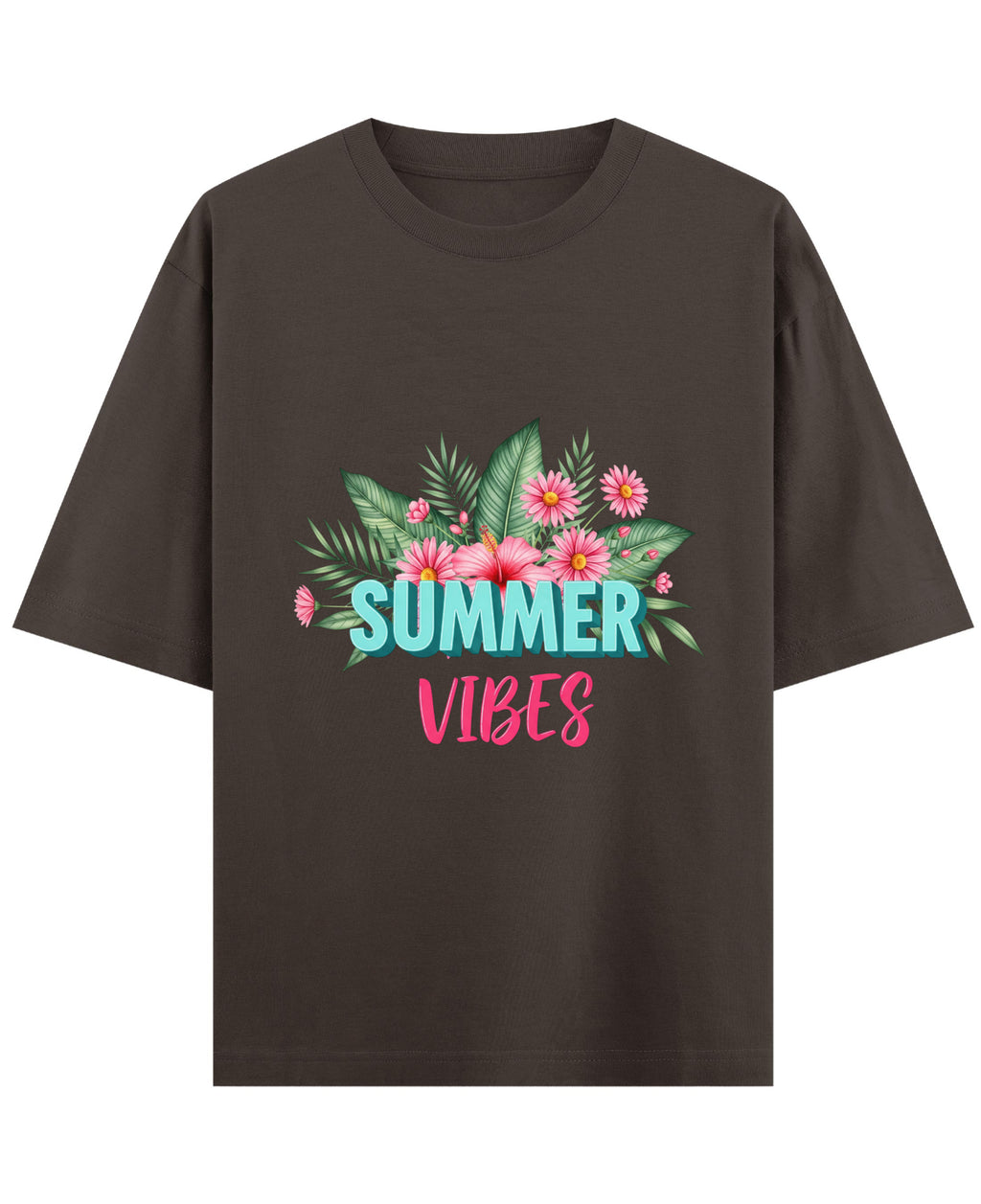 Coffee Oversized T-Shirt Front Design