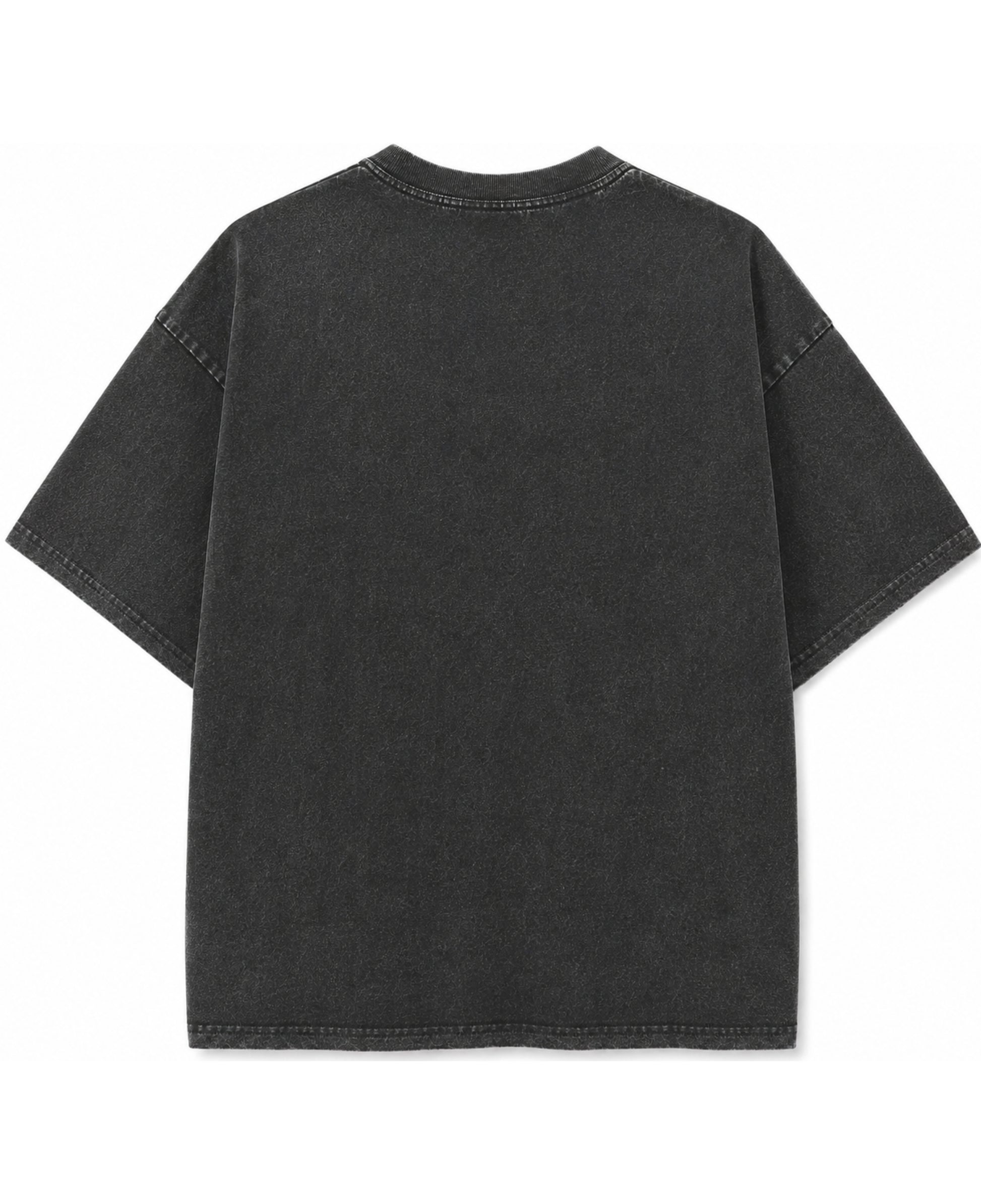 Vintage Fade Wash Oversized T-shirt Back Design
