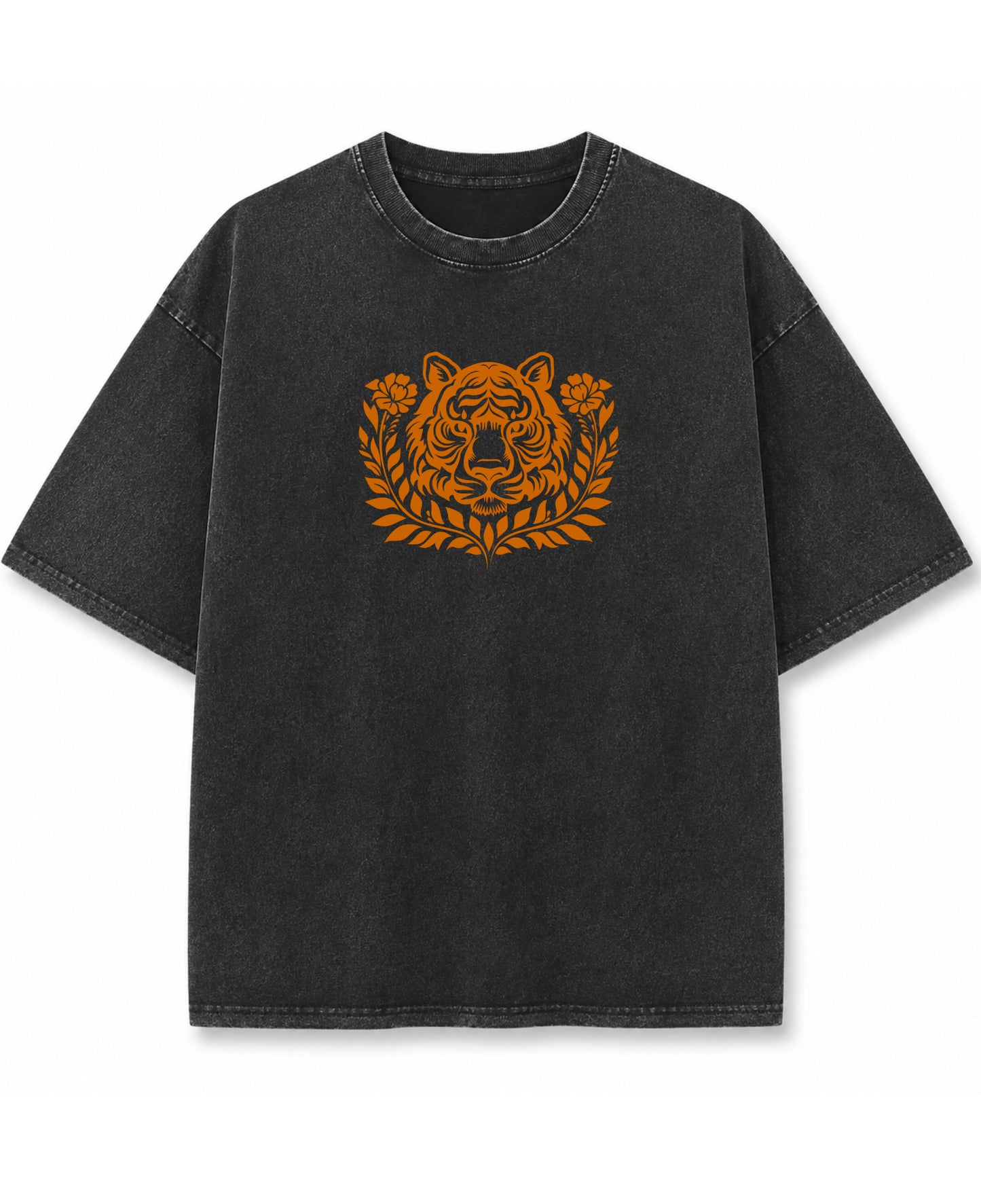 Vintage Fade Wash Oversized T-shirt Front Design