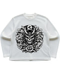 Off-white waffle knit oversized full-sleeve Front Design