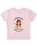 Baby Pink Baby Tee Front Design