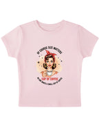 Baby Pink Baby Tee Front Design