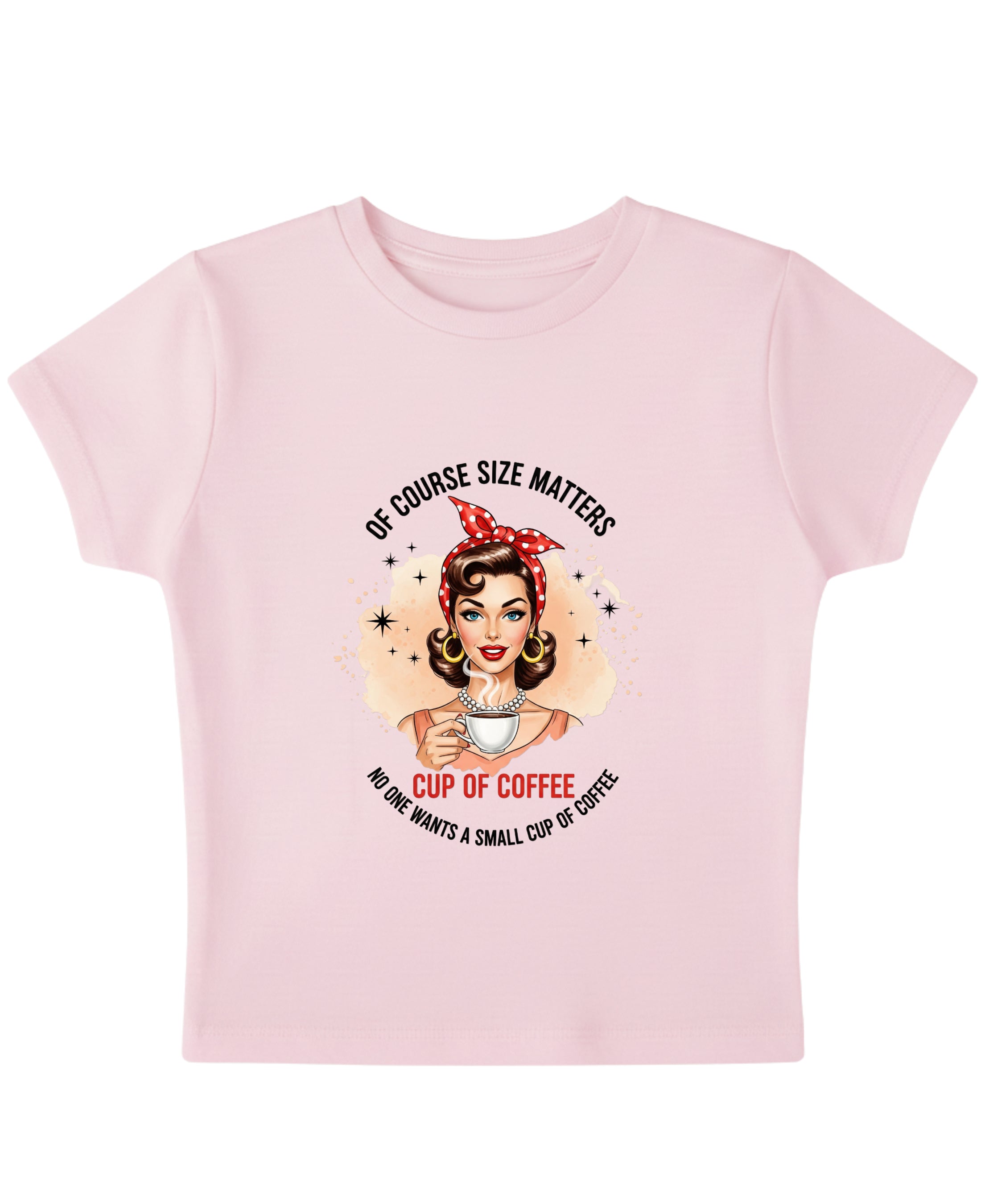 Baby Pink Baby Tee Front Design