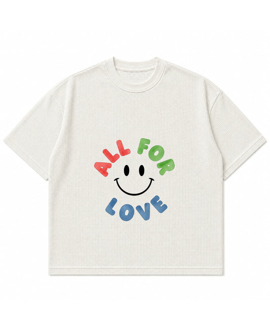 Off-white waffle boxy fit Front Design