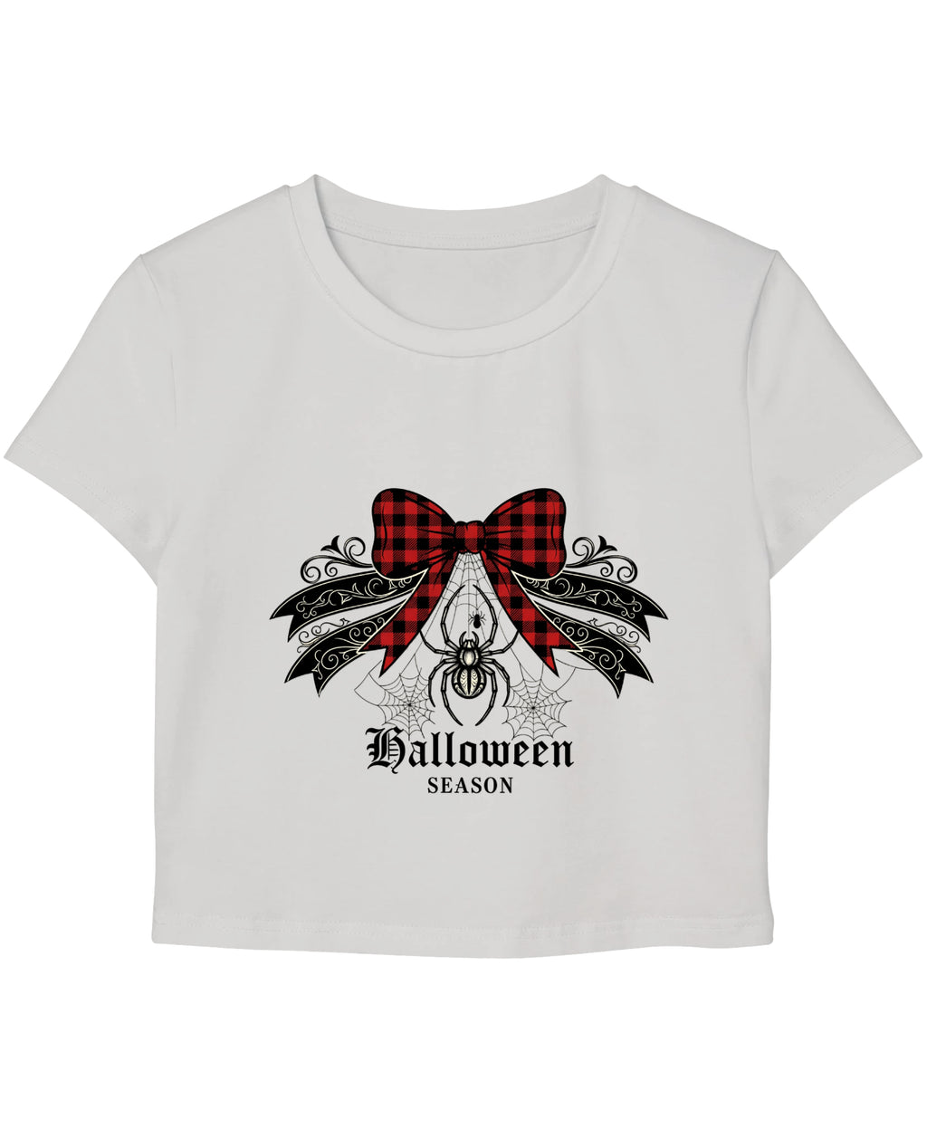White Baby Tee Front Design