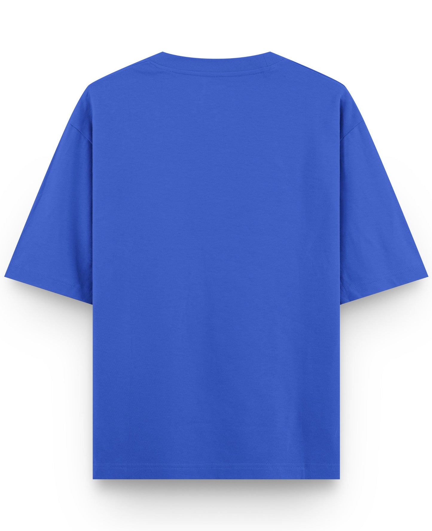 Royal Blue Oversized T-Shirt Back Design