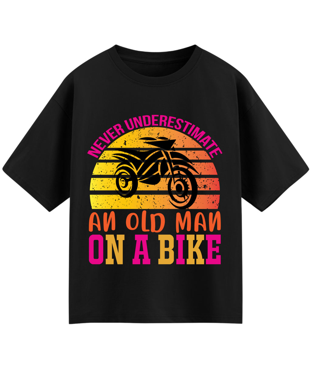 Black Oversized T-shirt Front Design