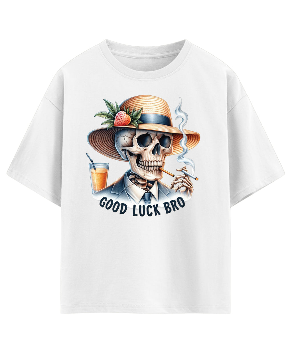 White Oversized T-shirt Front Design
