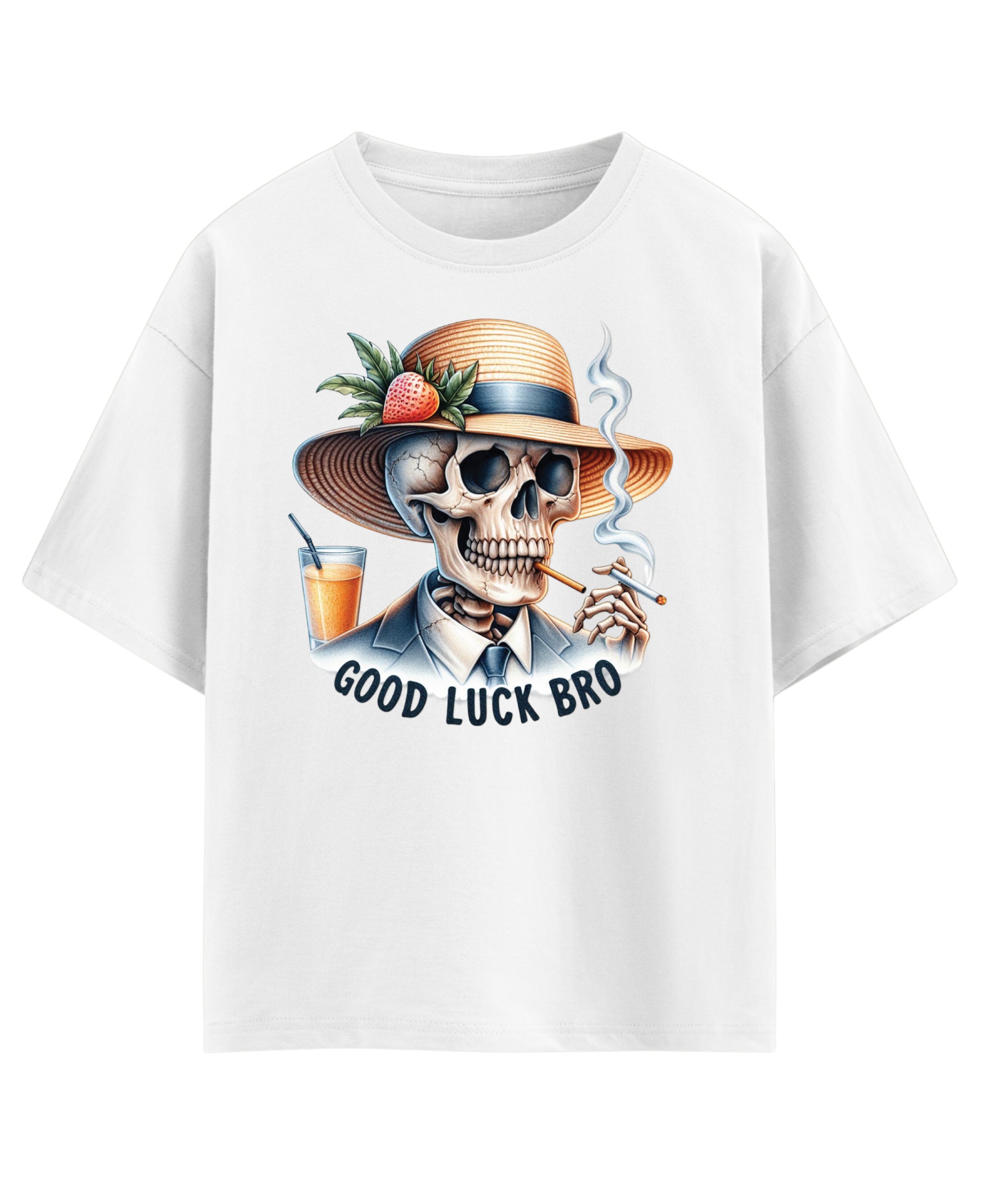 White Oversized T-shirt Front Design