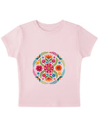 Baby Pink Baby Tee Front Design