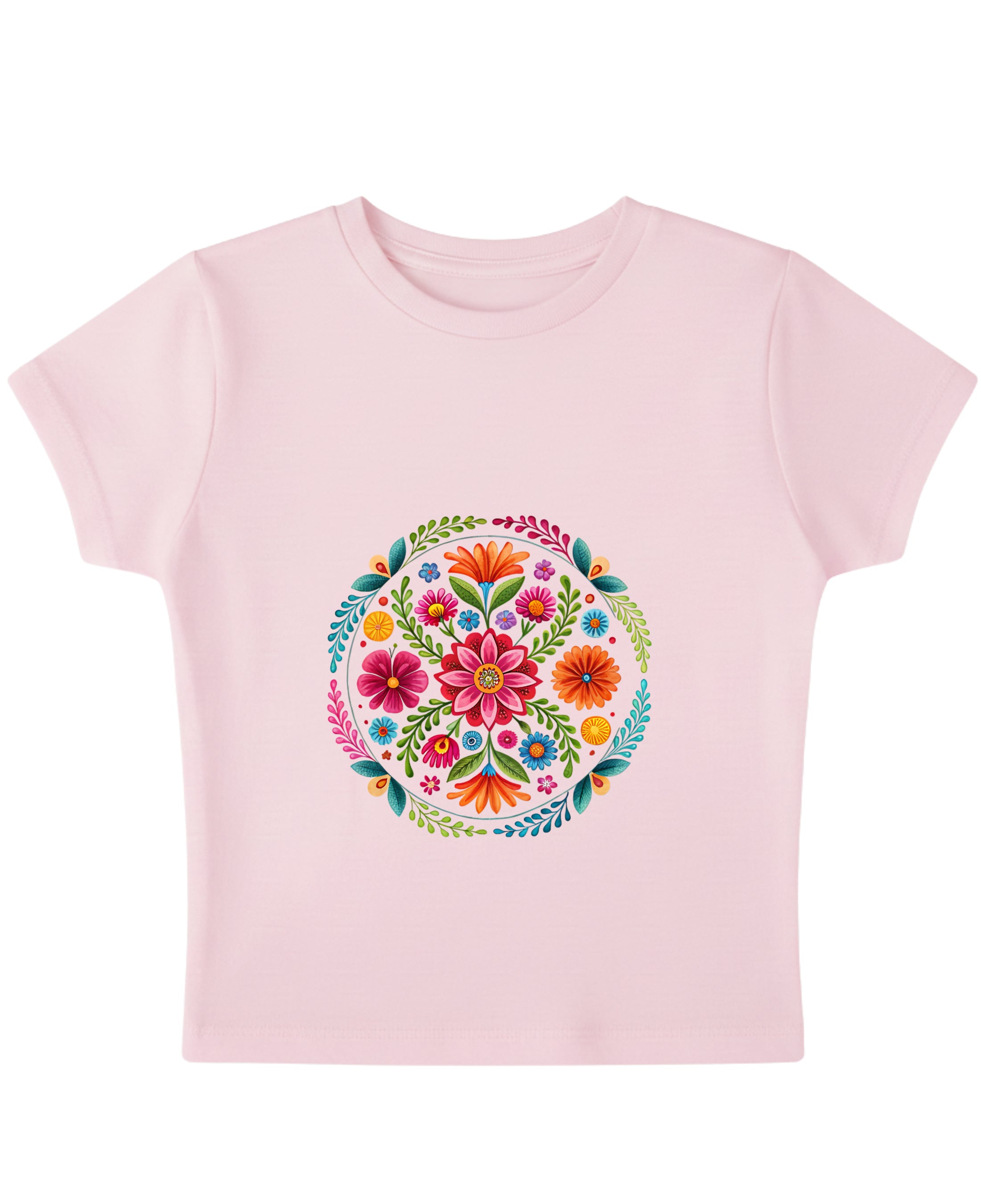 Baby Pink Baby Tee Front Design