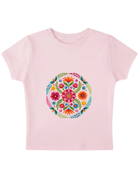 Baby Pink Baby Tee Front Design