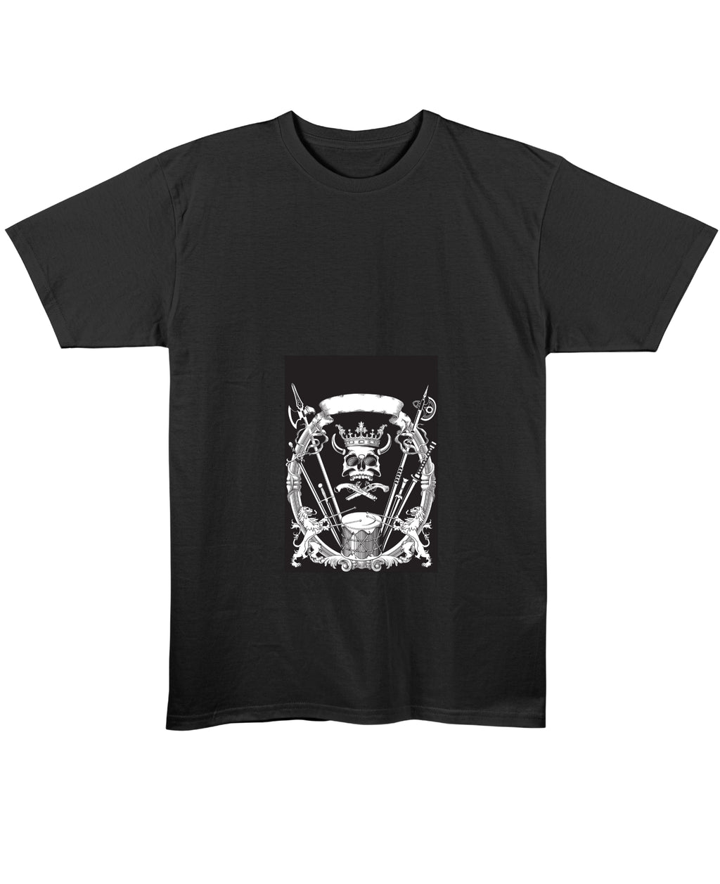 Black Regular Fit T-shirt Front Design