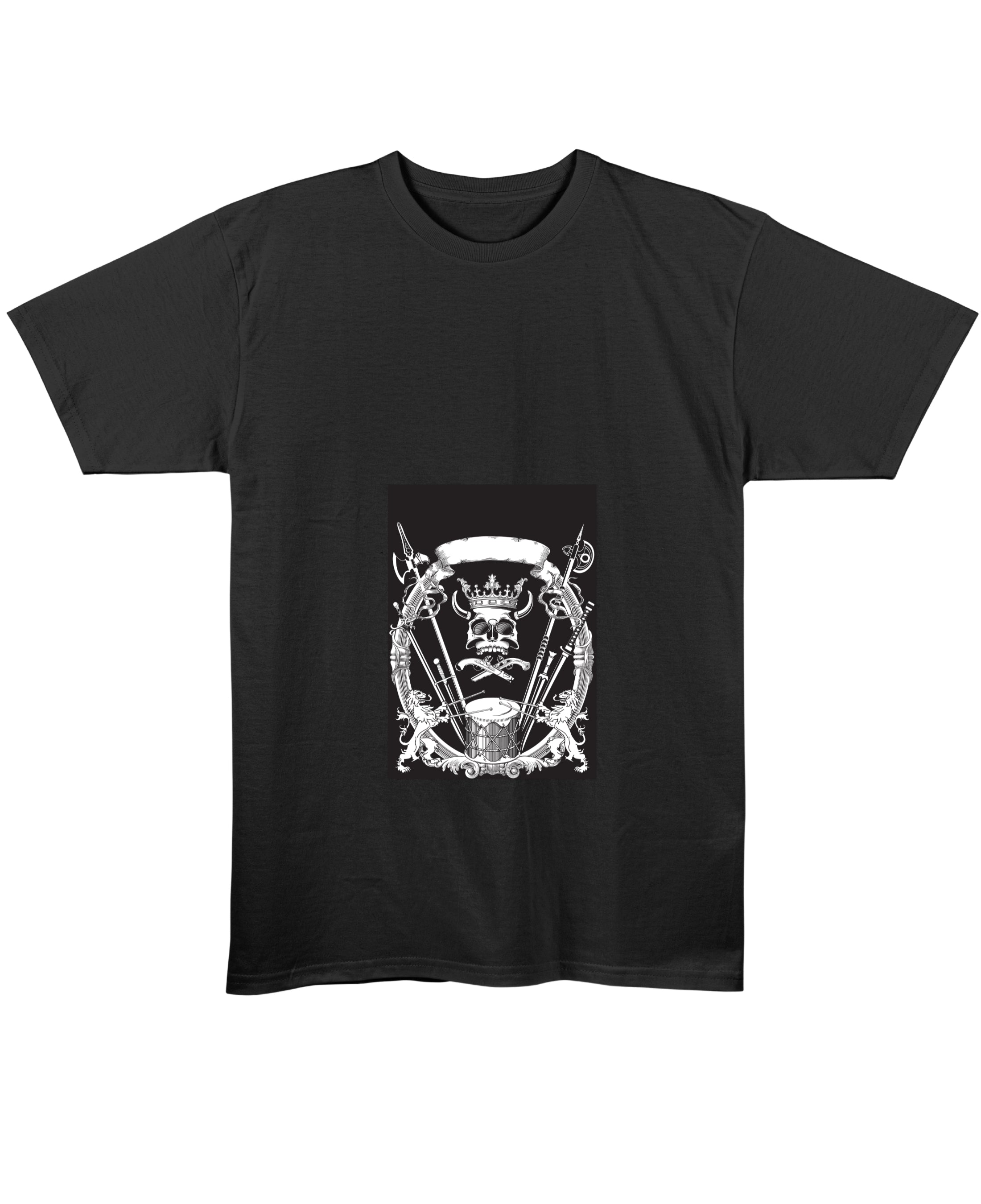 Black Regular Fit T-shirt Front Design