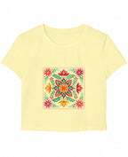 Butter Yellow Baby Tee Front Design