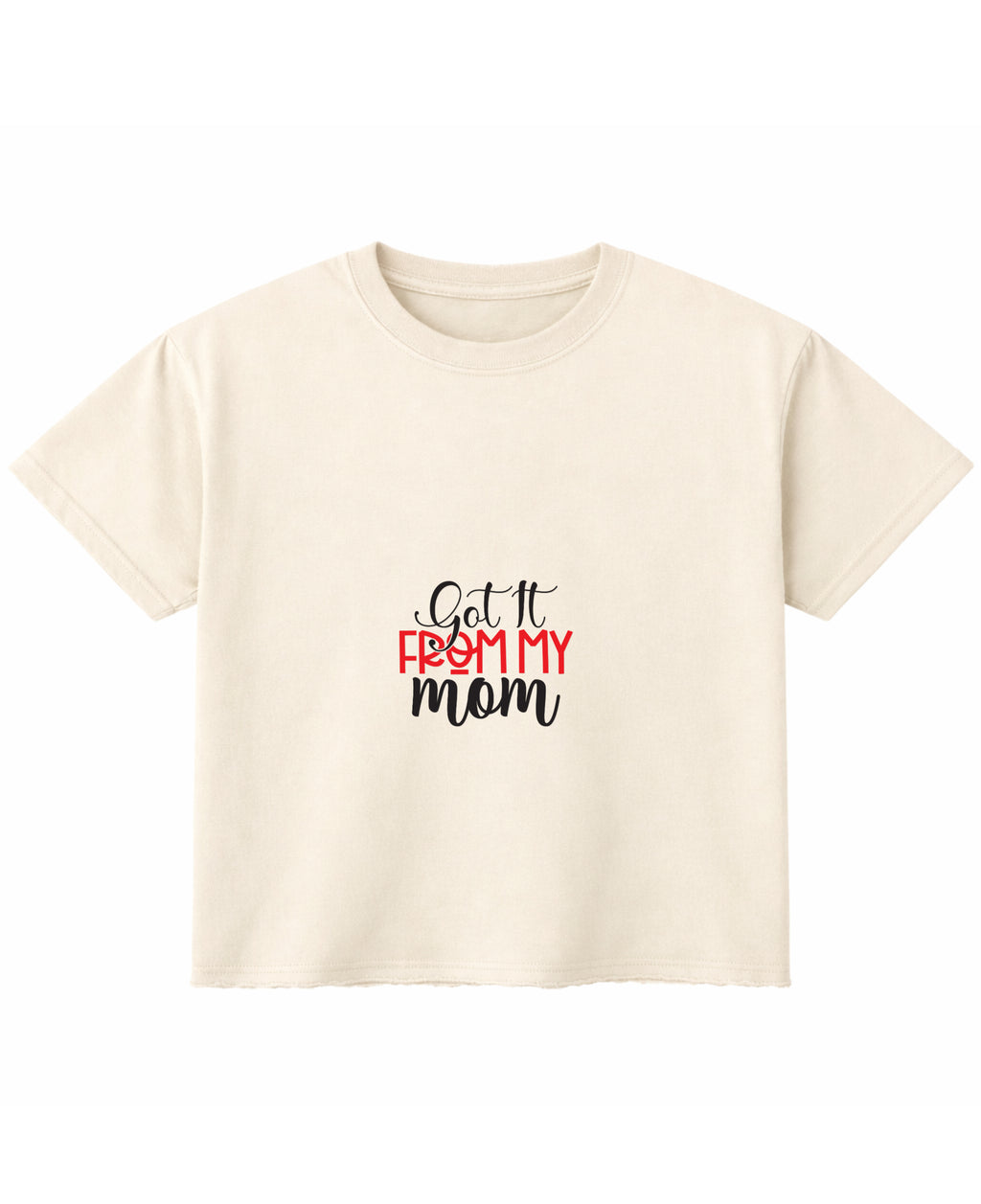 Off White Boxy Fit T-shirt Front Design