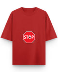 Red Oversized T-shirt Front Design