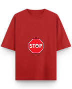 Red Oversized T-shirt Front Design