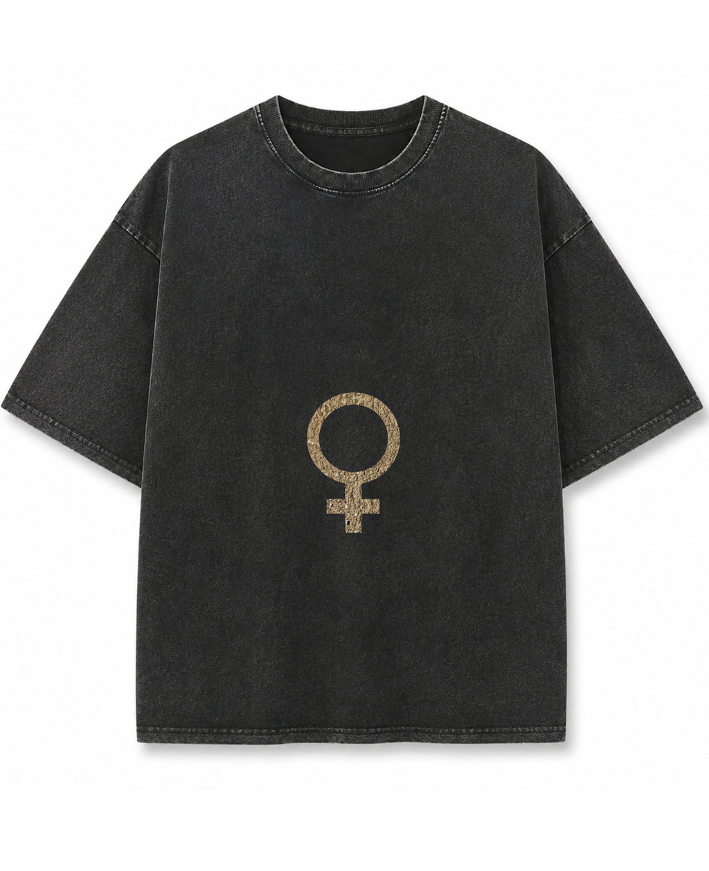 Vintage Fade Wash Oversized T-shirt Front Design