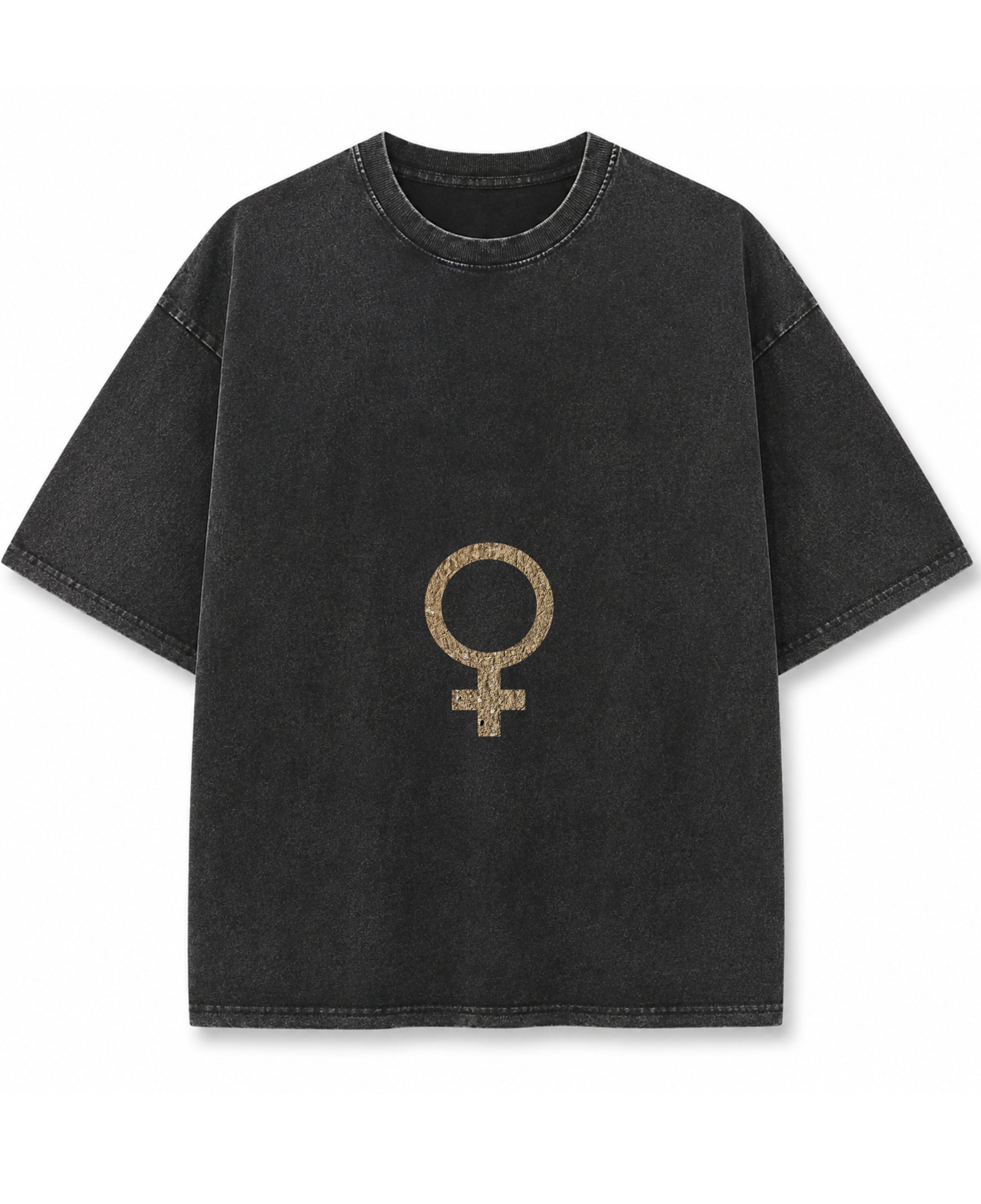Vintage Fade Wash Oversized T-shirt Front Design