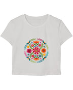 White Baby Tee Front Design