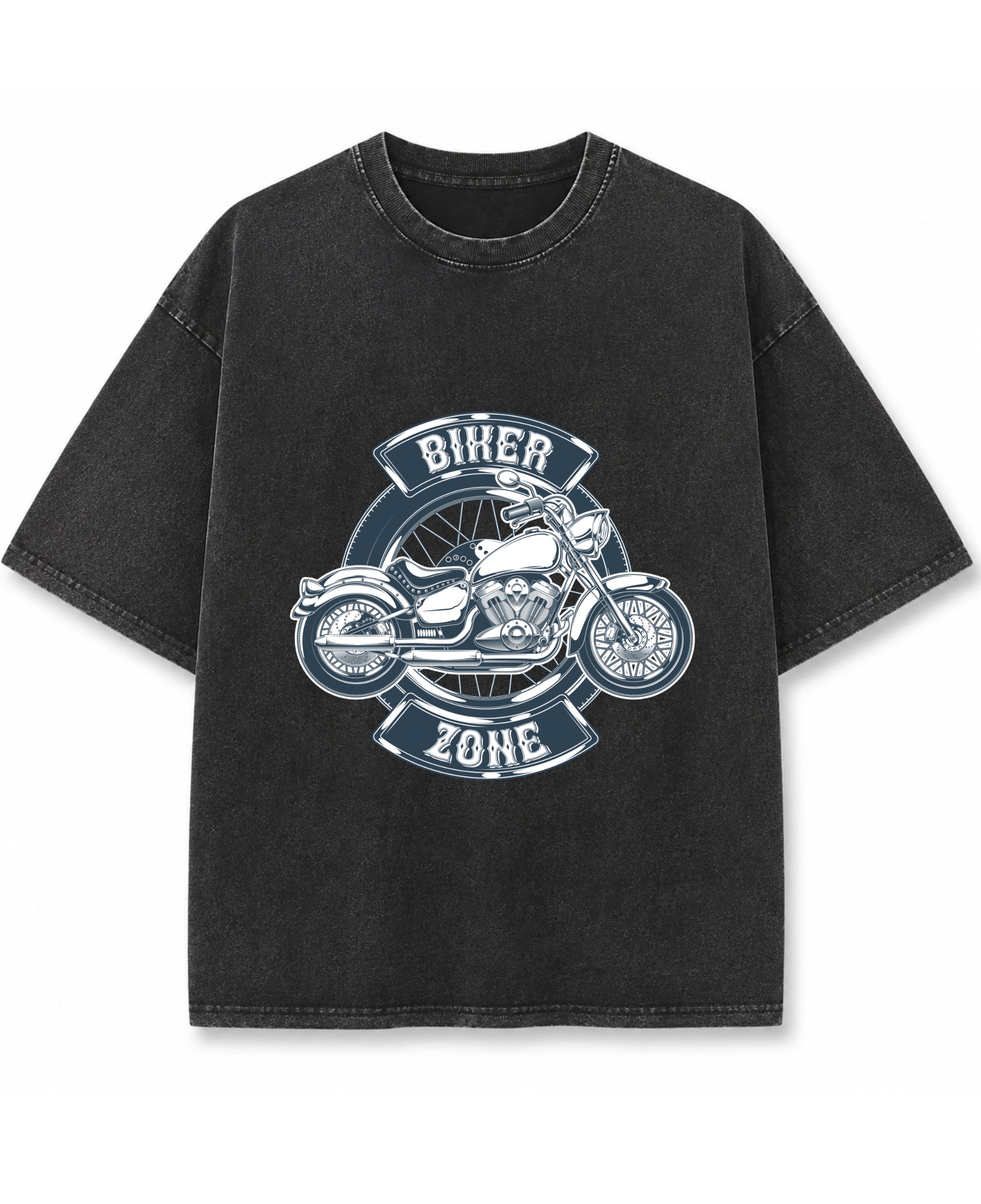 Vintage Fade Wash Oversized T-shirt Front Design