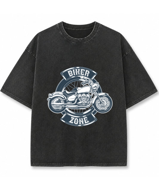Vintage Fade Wash Oversized T-shirt Front Design