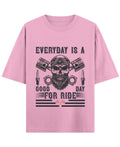 Baby Pink Oversized T-Shirt Front Design