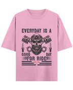 Baby Pink Oversized T-Shirt Front Design