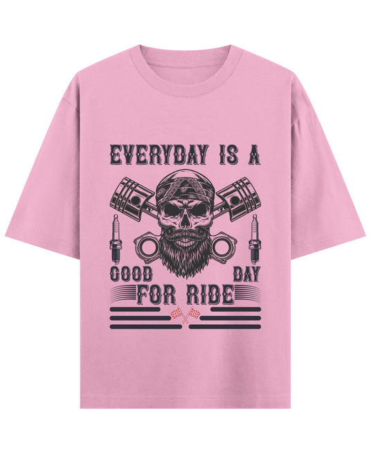 Baby Pink Oversized T-Shirt Front Design